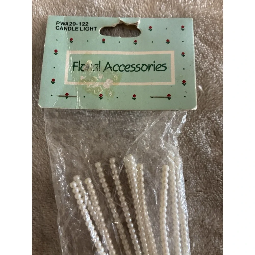 Floral Arrangements White‎ Pearl 12 Pc Event Decorations Korea Vintage